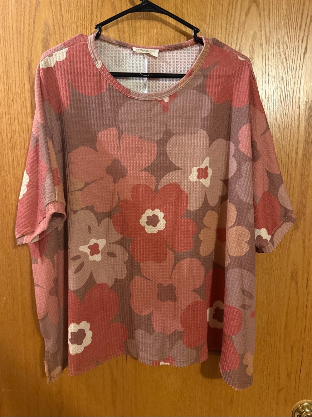 Floral Waffle Short Sleeve Tee in Dusty Rose by Hurley